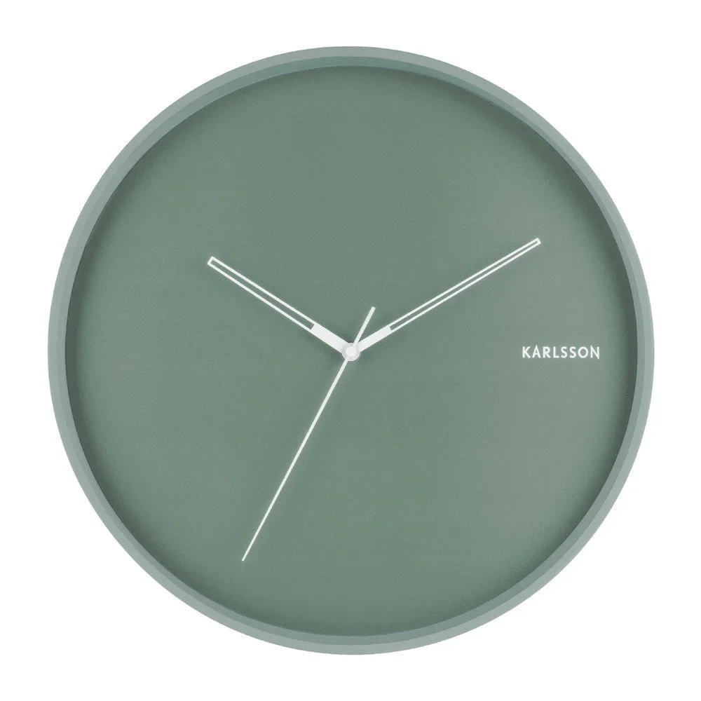 Mátově zelené nástěnné hodiny Karlsson Hue, ø 40 cm v:1274412