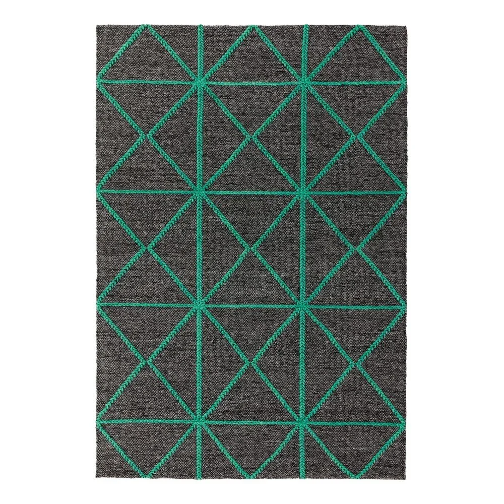 Černo-zelený koberec Asiatic Carpets Prism, 120 x 170 cm v:1334840