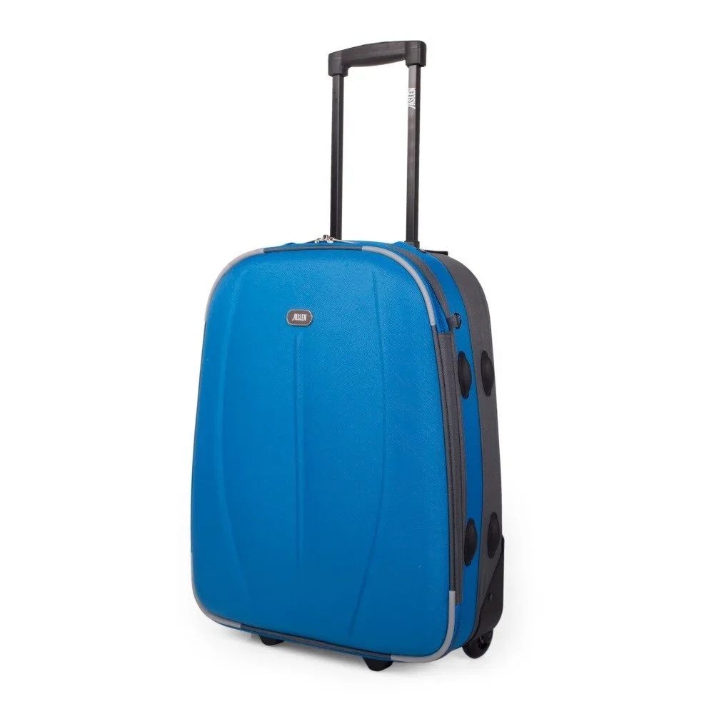 Modrý cestovní kufr na kolečkách Arsamar Martin, výška 50 cm v:821104