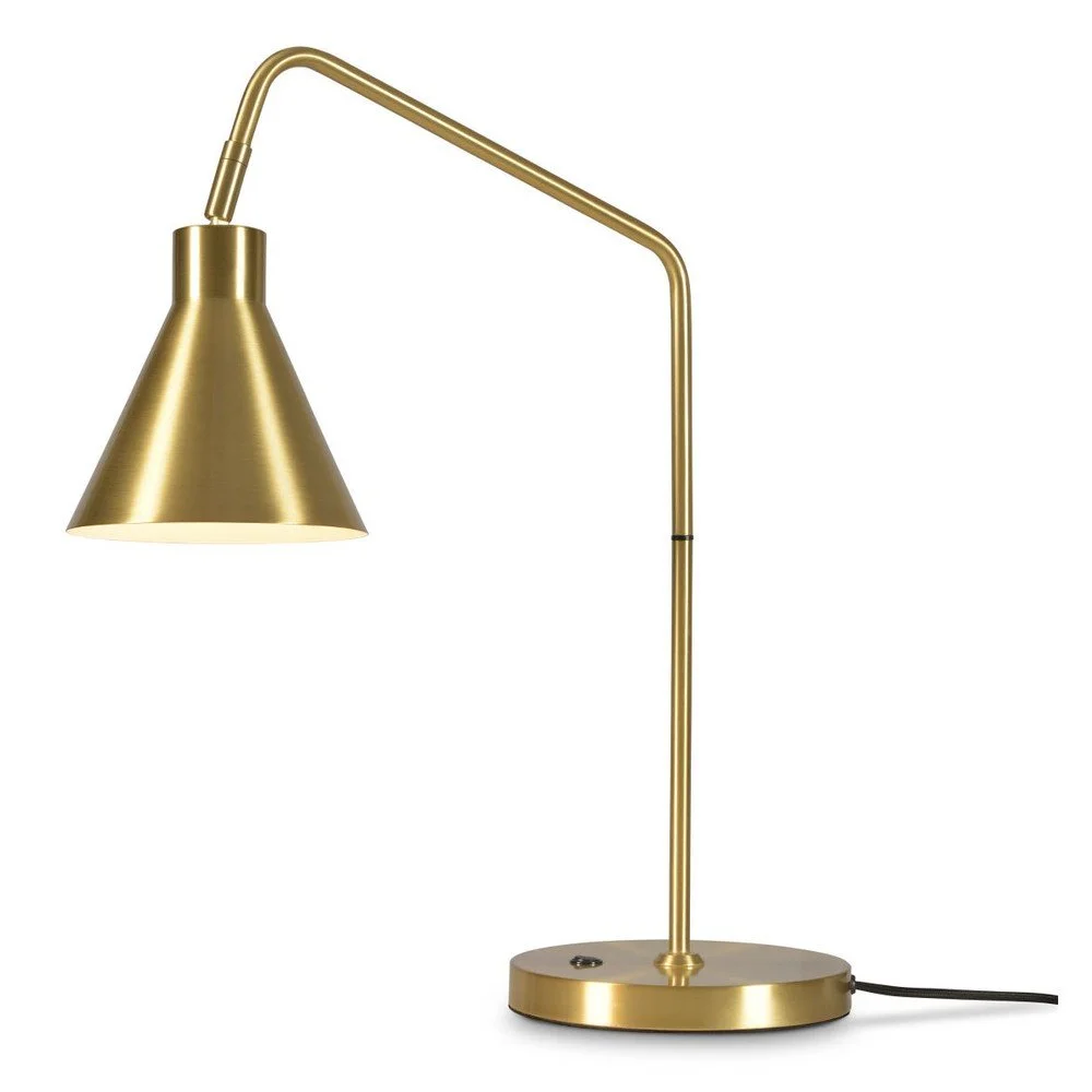 Stolní lampa s kovovým stínidlem ve zlaté barvě Lyon – it's about RoMi v:1262632