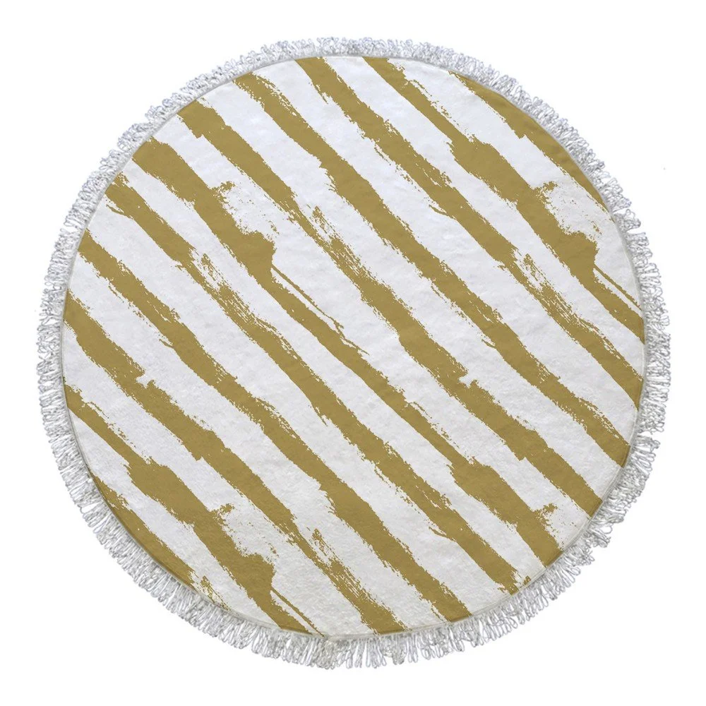 Kruhová osuška Stripes, ⌀ 155 cm v:825294