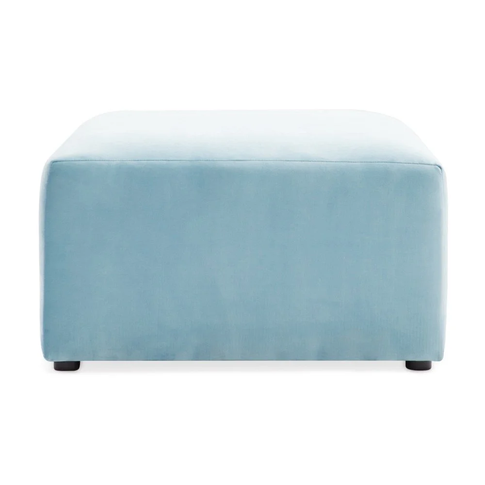 Světle modrá podnožka Vivonita Velvet Cube v:953670