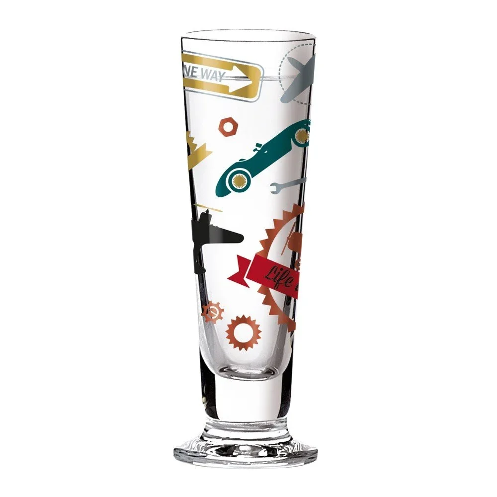 Set panáka z křišťálového skla a 5 podtácků Ritzenhoff Shinobu Ito, 50 ml v:1344683