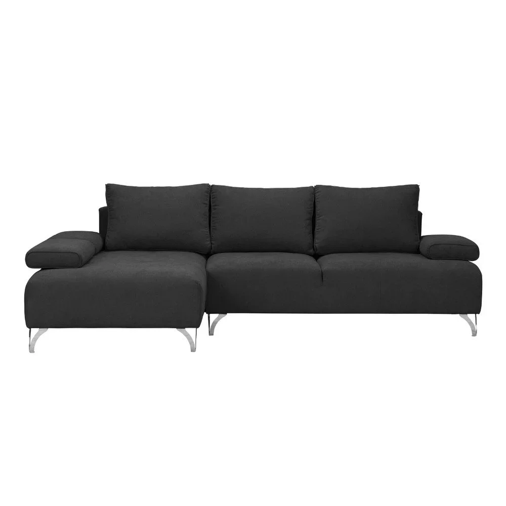 Tmavě šedá rohová rozkládací pohovka Windsor & Co Sofas Virgo, levý roh v:1069976
