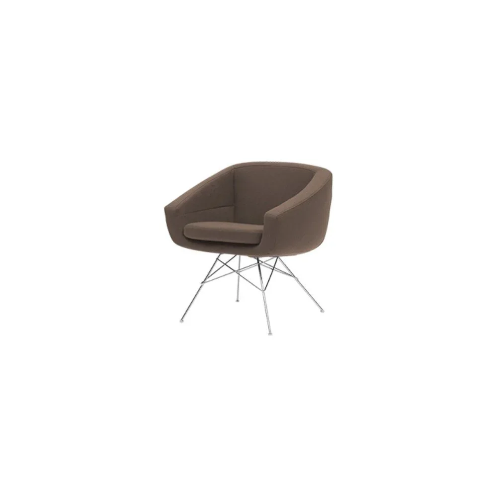 Hnědé křeslo Softline Aiko Felt Melange Camel v:1194318