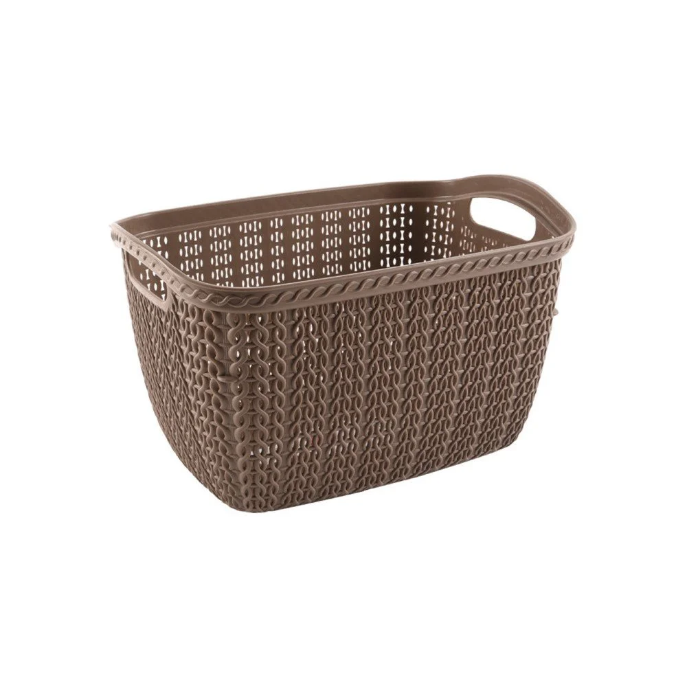 Hnědý prádelní koš Orion Knit, 10 l v:1257676