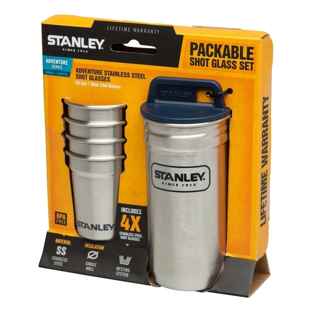 Sada 4 nerezových panáků s pouzdrem Stanley Adventure v:860754