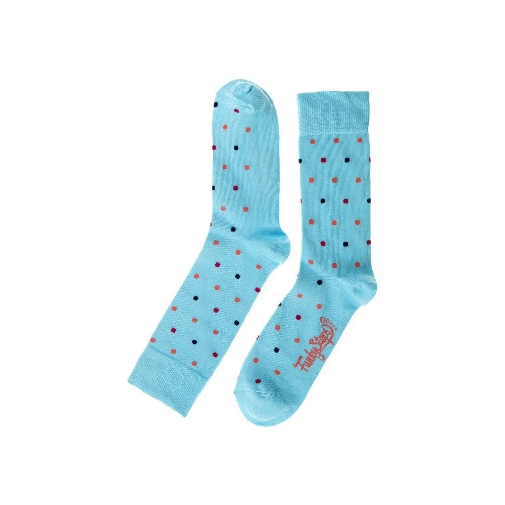 Světle modré ponožky Funky Steps Dots, velikost 39 – 45 v:1157174