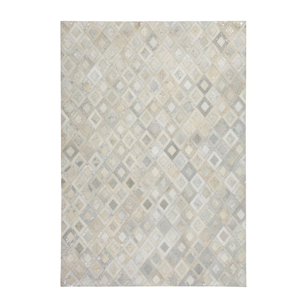 Šedý kožený koberec Dazzle, 160x230cm v:719892