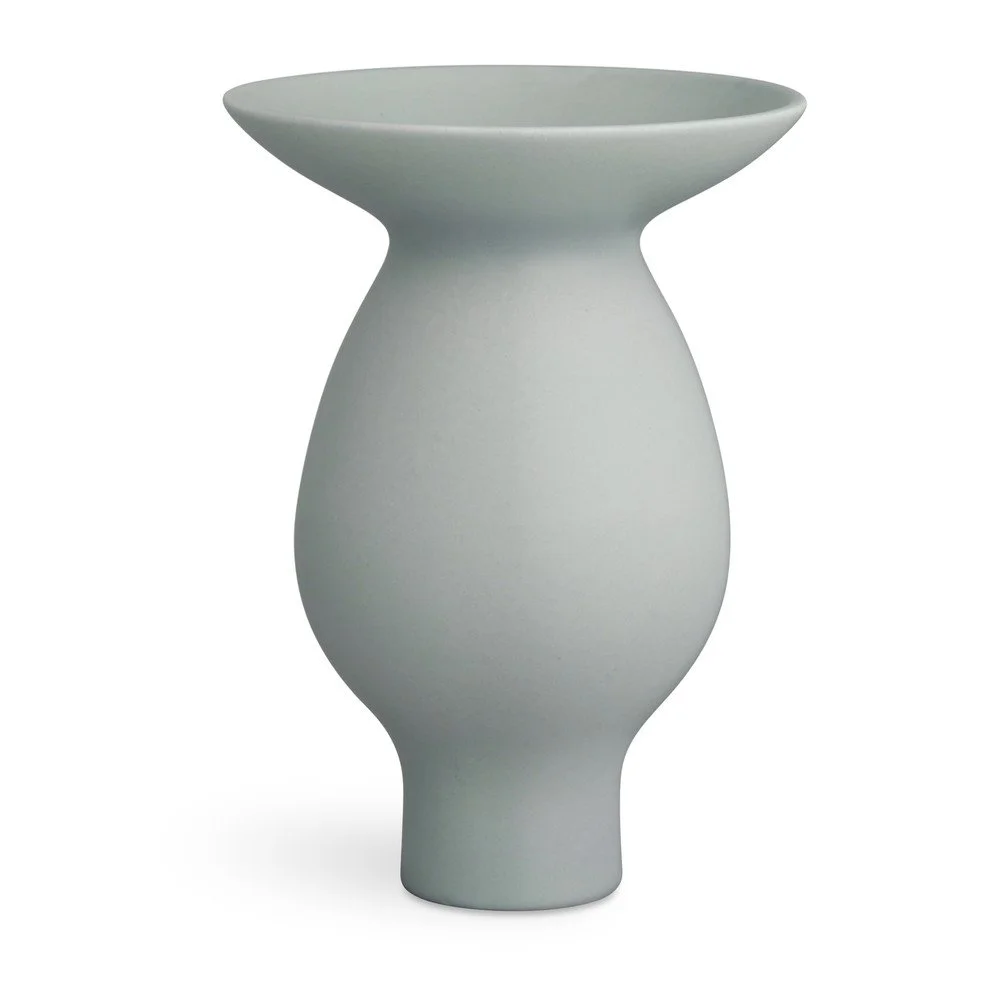 Modrošedá keramická váza Kähler Design Kontur, výška 25 cm v:1334346