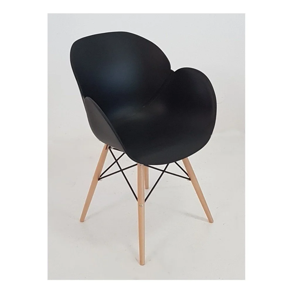 Černá jídelní židle Castagnetti Tulip v:857084