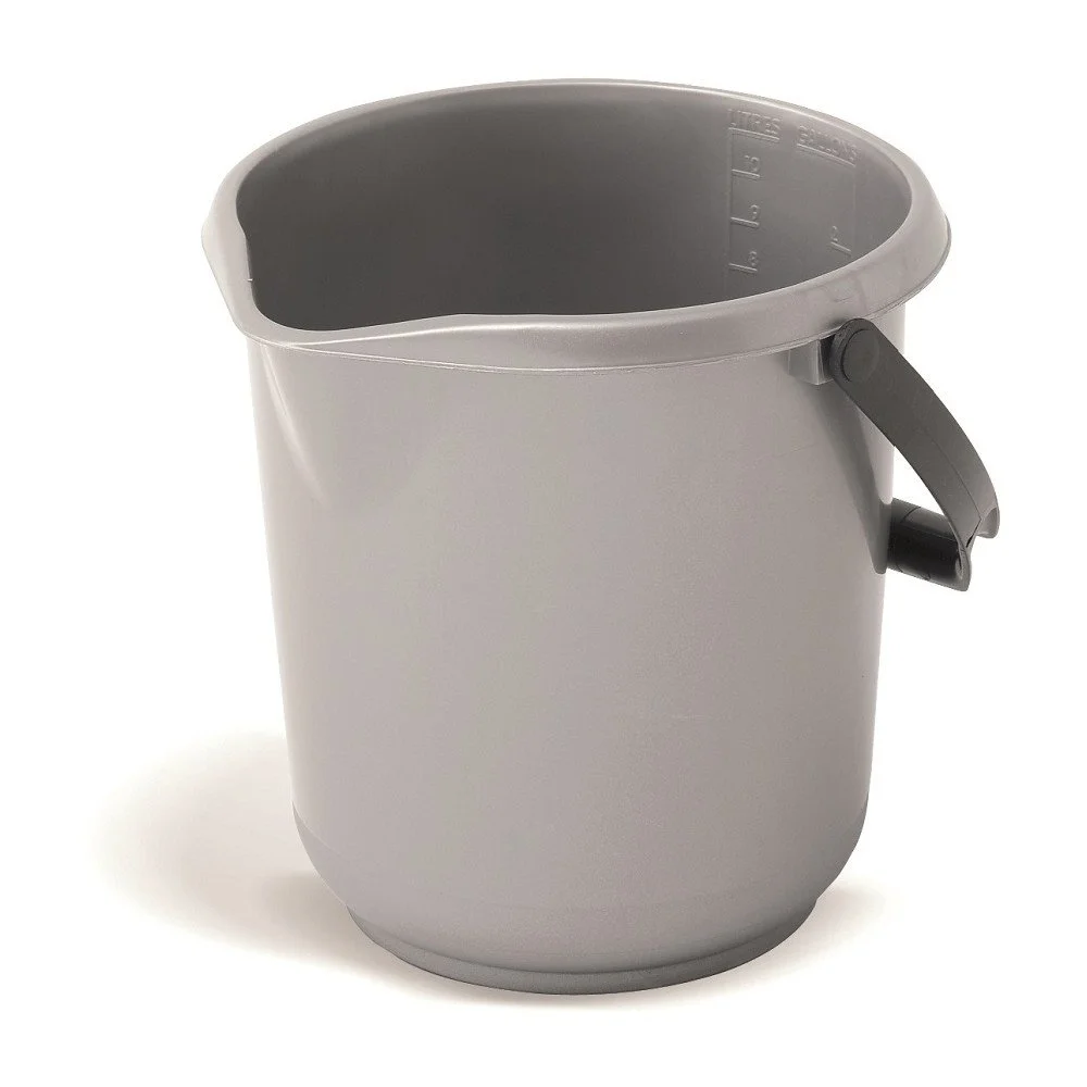Šedý kbelík Addis Clean, 10 l v:1309852