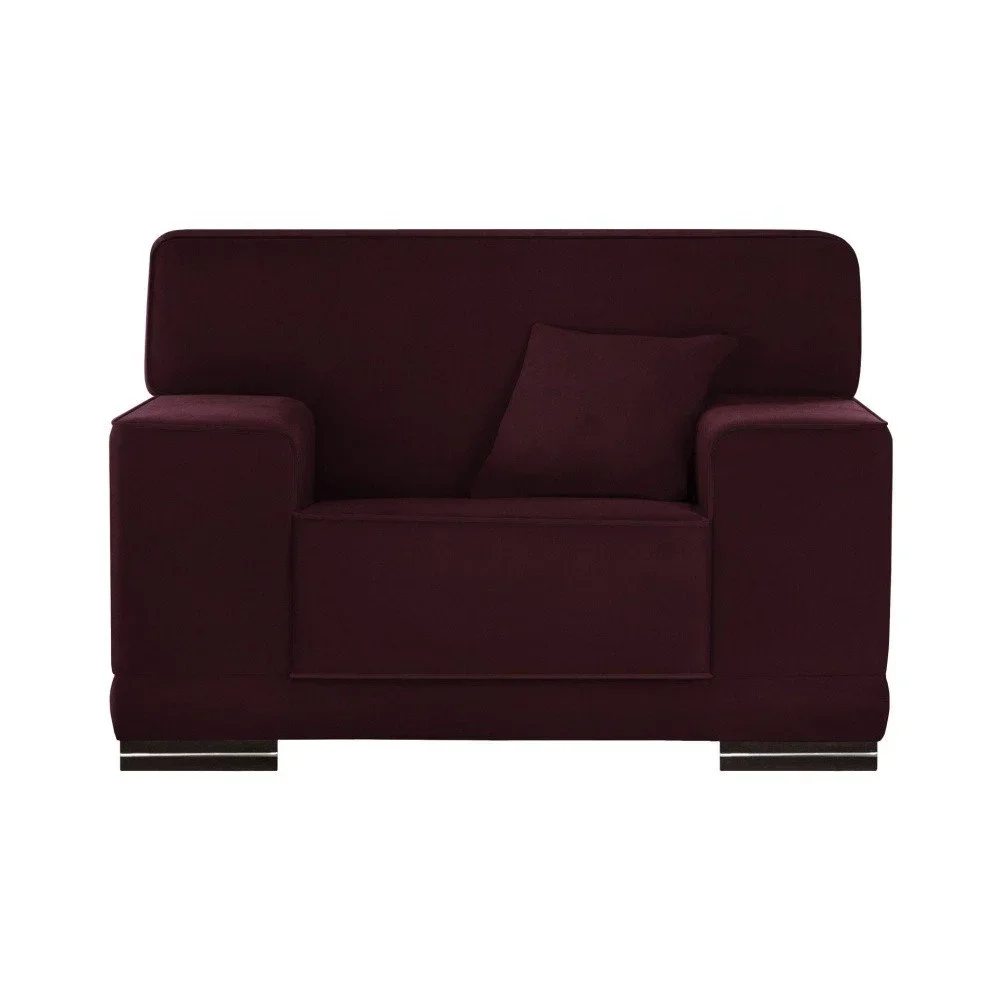 Vínově červené křeslo L'Officiel Interiors Cara v:1122486