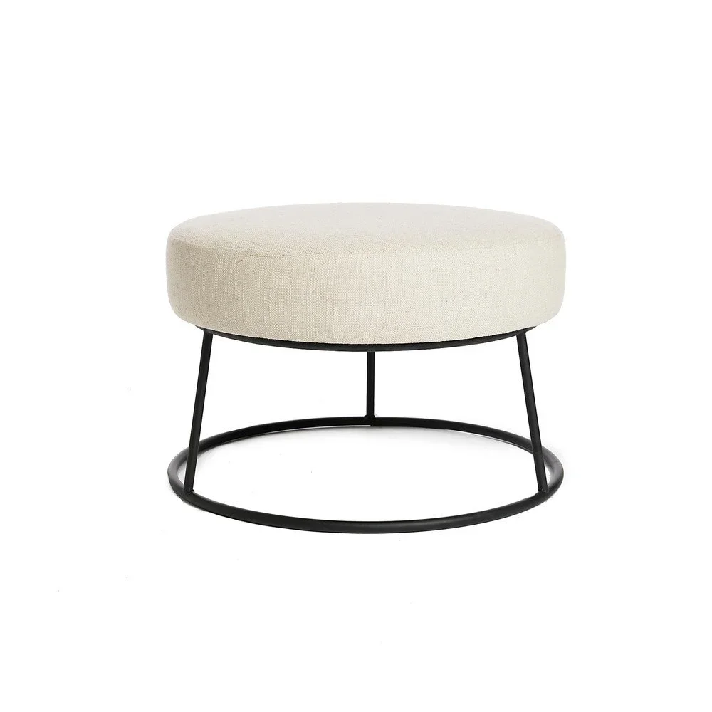 Bílá stolička s kovovou konstrukcí Simla Simple, ⌀ 60 cm v:1192120