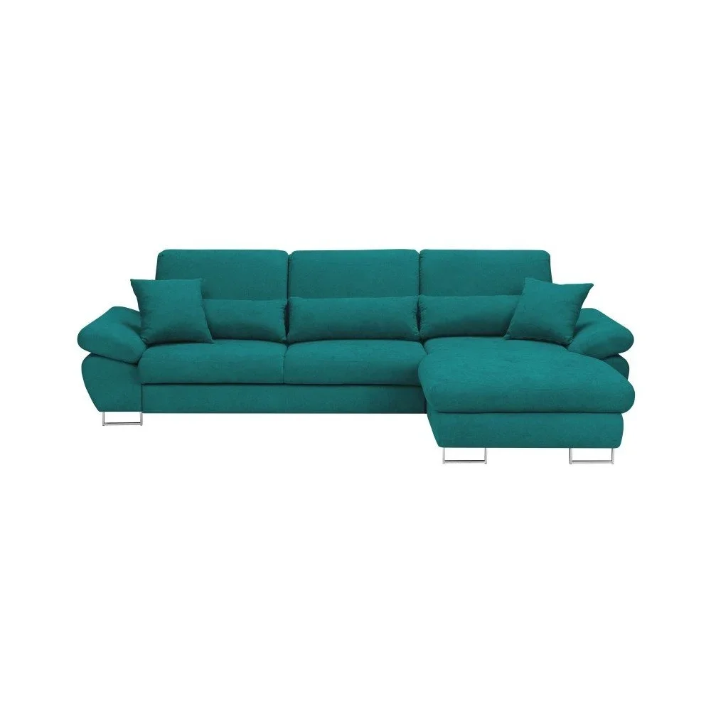 Tyrkysová rozkládací rohová pohovka Windsor & Co Sofas Pi, pravý roh v:1071872