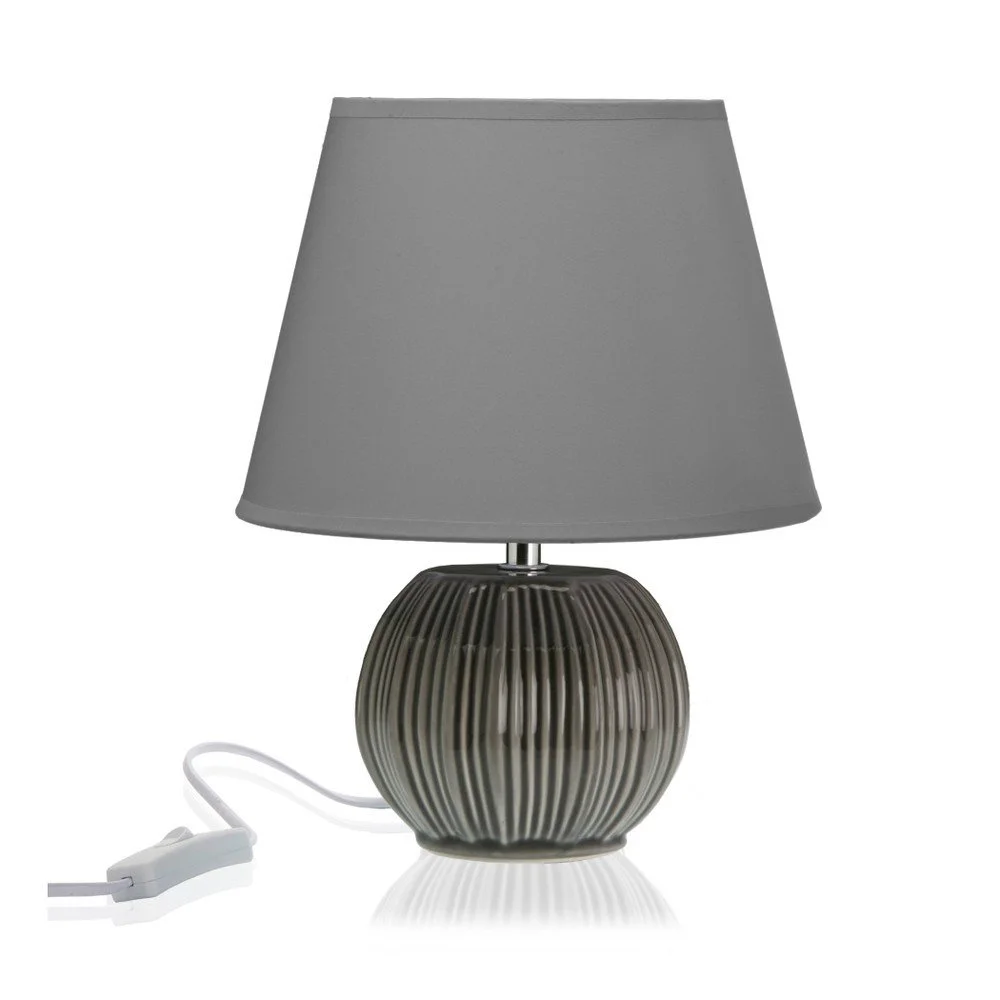 Tmavě šedá stolní keramická lampa Versa v:1280872