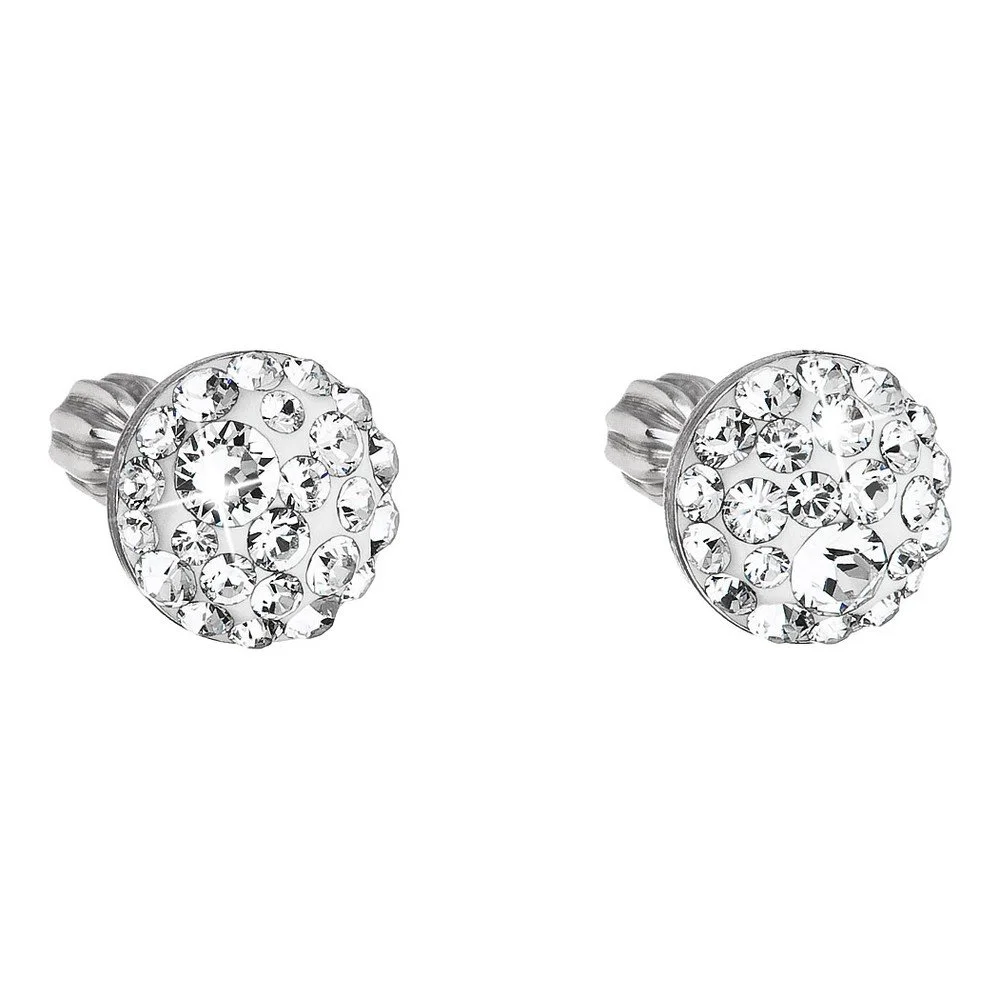 Stříbrné náušnice se Swarovski krystaly Je Veux Mafisto, ⌀ 9 mm v:1152366
