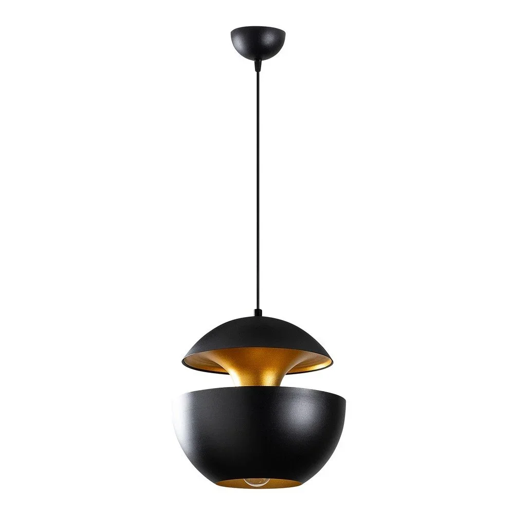Černé závěsné svítidlo Opviq lights Berceste Round v:1333244