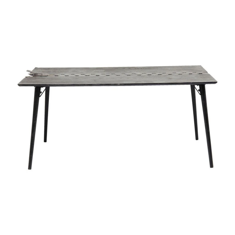 Černý jídelní stůl s deskou z jedlového dřeva Kare Design Zipper, 162 x 80 cm v:1092788
