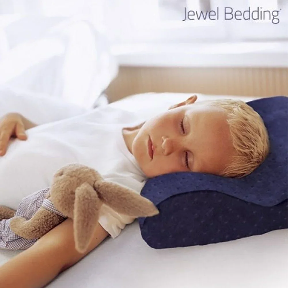 Tmavě modrý polštář z paměťové pěny s povlakem InnovaGoods Jewel Bedding v:1230274