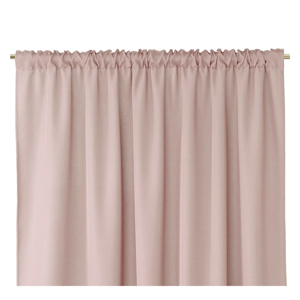 Pudrově růžový závěs AmeliaHome Pleat, 140 x 250 cm v:1382225