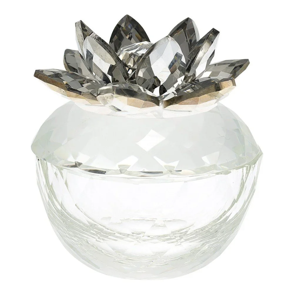 Skleněná šperkovnice s dekorativním květem Green Gate v:985748