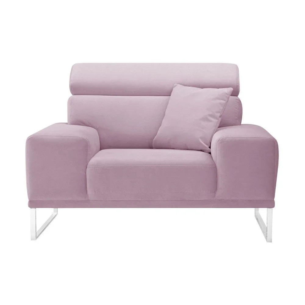 Pastelově růžové křeslo L'Officiel Georgia v:761182