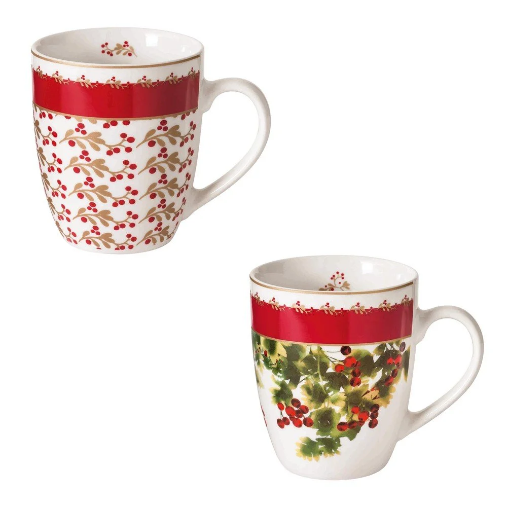Sada 2 porcelánových hrnků Brandani Mug Le Bacche v:1392011
