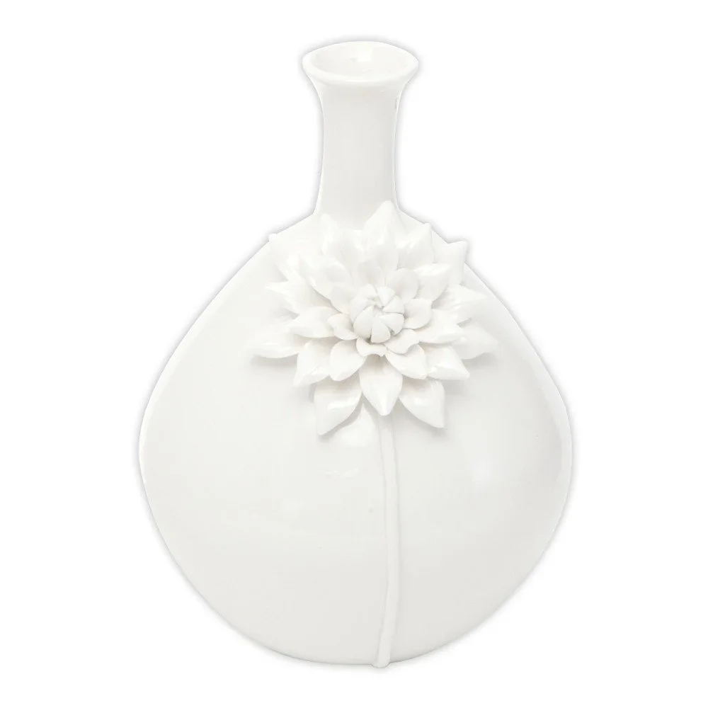 Bílá porcelánová váza Mauro Ferretti Sunflower, výška 25,5 cm v:1003372