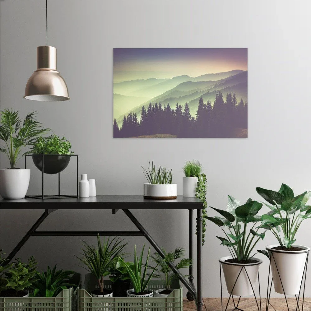 Obraz na plátně OrangeWallz Misty Mountain, 60 x 90 cm v:1144418