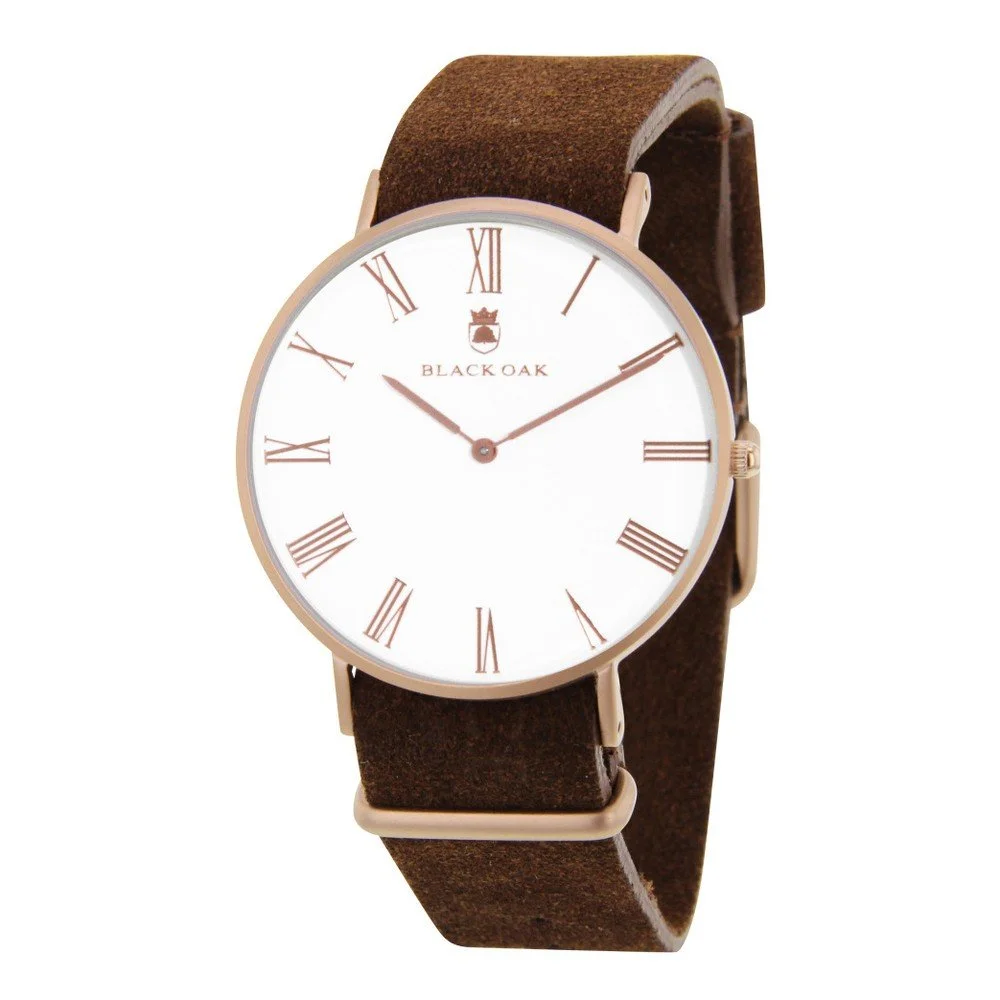 Tmavě hnědé pánské hodinky Black Oak Elegant v:698600
