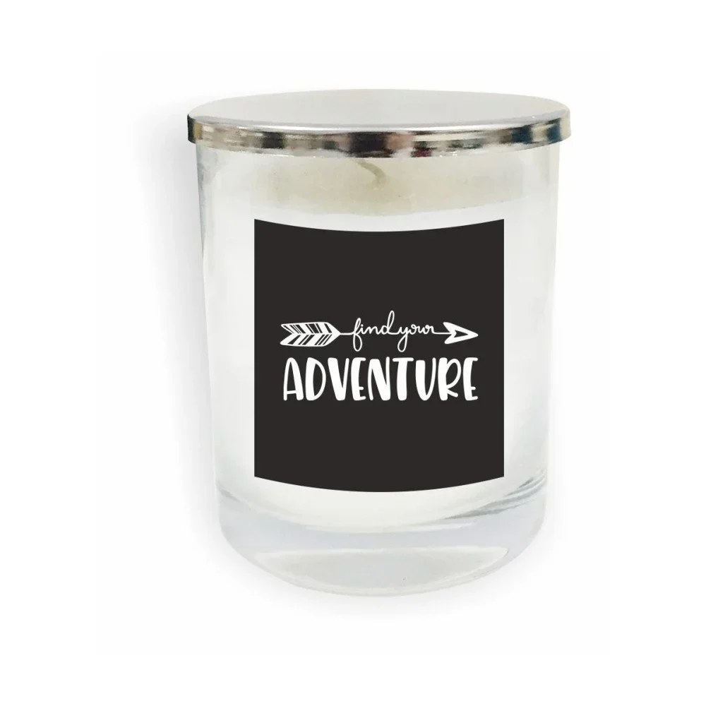 Bílá svíčka North Carolina Scandinavian Home Decors Motto Glass Candle V4 v:1193406