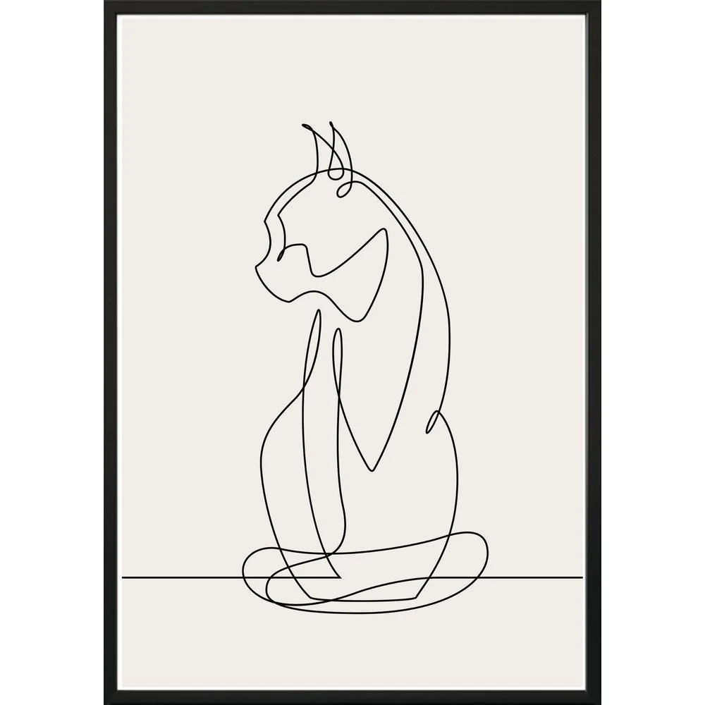 Obraz 40x50 cm Sketchline Cat – DecoKing v:1343171