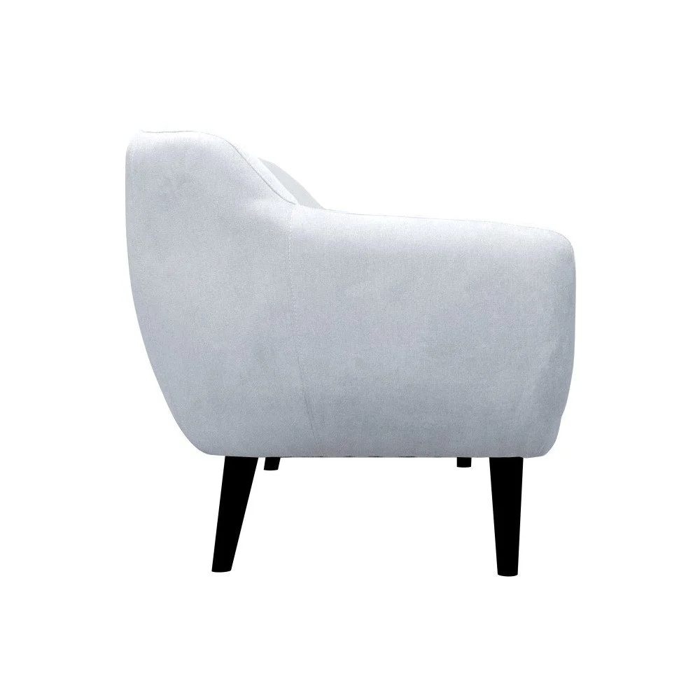 Světle modré křeslo Mazzini Sofas Toscane, černé nohy v:811210