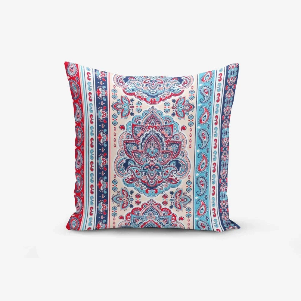 Povlak na polštář s příměsí bavlny Minimalist Cushion Covers Red Blue Cini Modern, 45 x 45 cm v:1166570