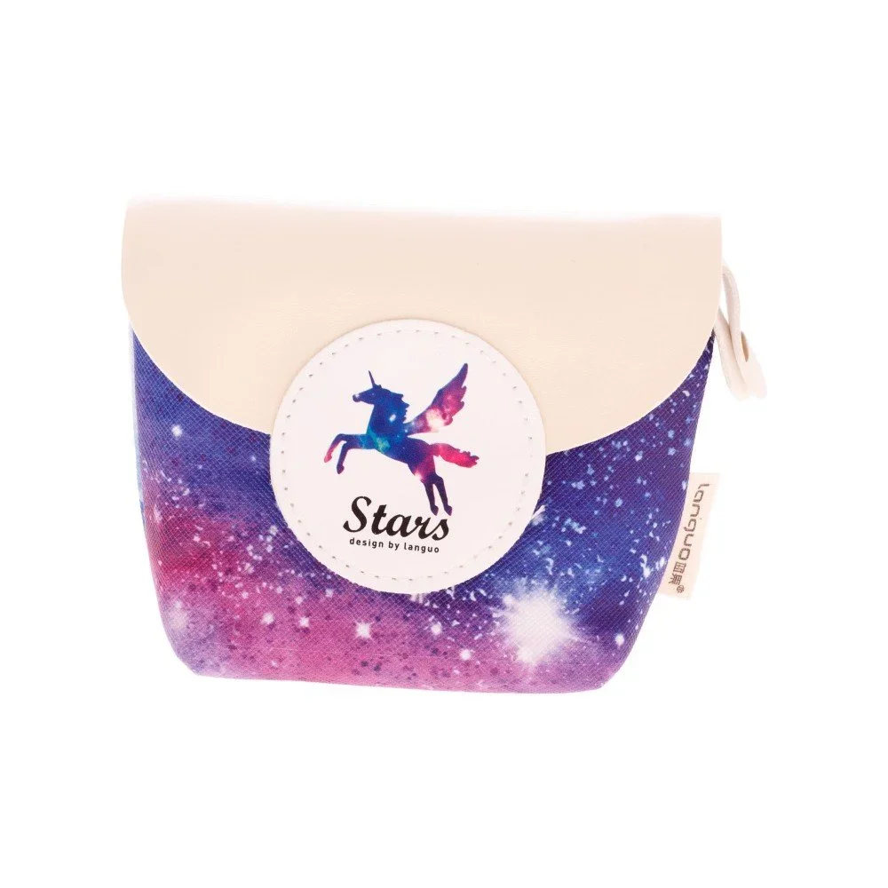 Fialová kapsička na mince Languo Stars v:794354