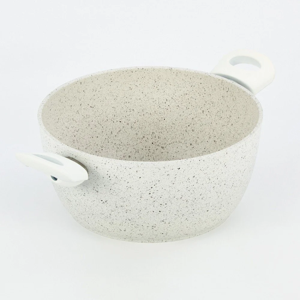 Hrnec s bílými úchyty Bisetti Stonewhite, 24 cm v:823900