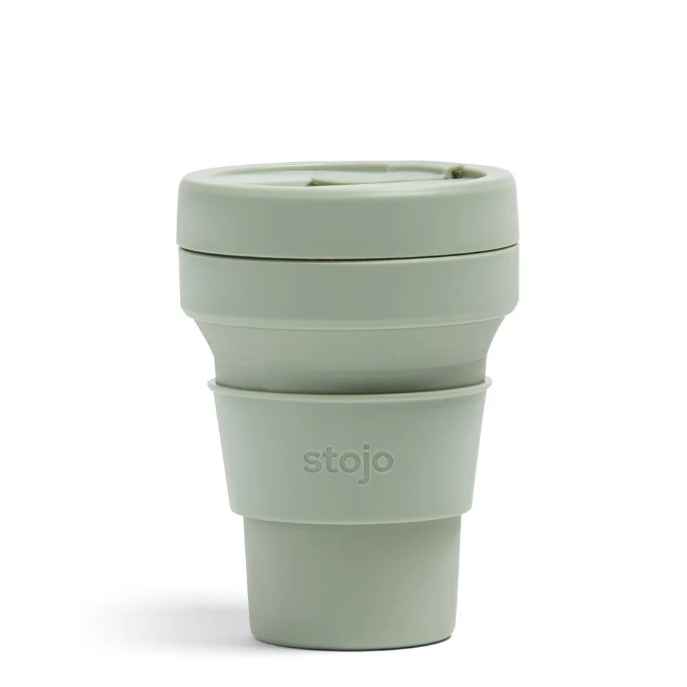 Zelený skládací cestovní hrnek Stojo Pocket Cup Sage, 355 ml v:1341301