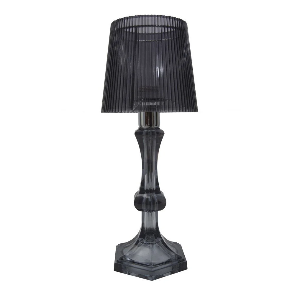 Černá stolní lampa Mauro Ferretti GRigio, 15 x 35 cm v:912202