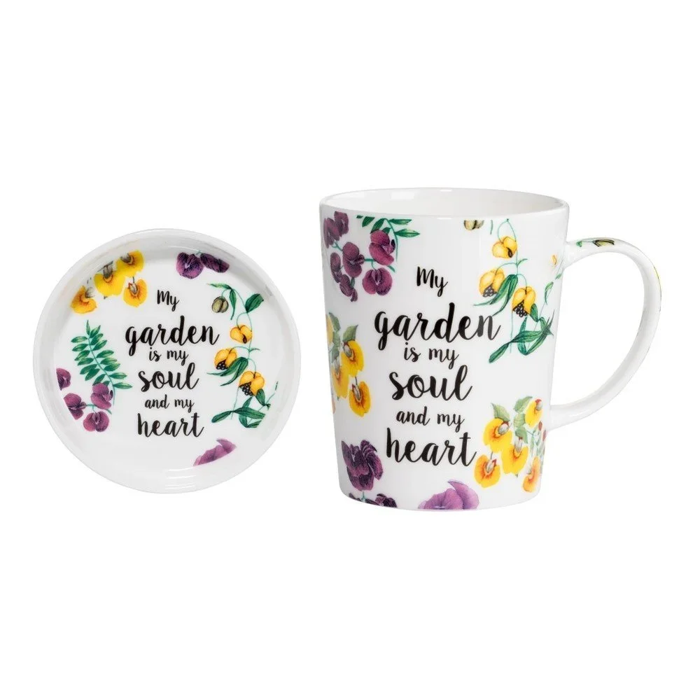 Set hrnku s podnosem z kostního porcelánu Maxwell & Williams Soul Heart, 400 ml v:1215642