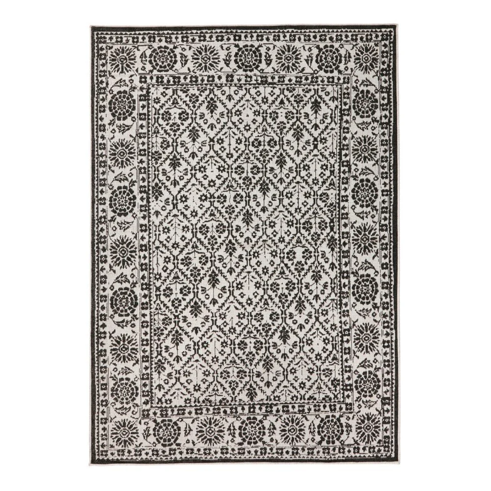 Černo-bílý vzorovaný oboustranný koberec Bougari Curacao, 160 x 230 cm v:978924