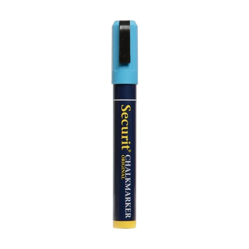 Modrý křídový popisovač na vodní bázi Securit® Liquid Chalkmarker Medium v:1108710