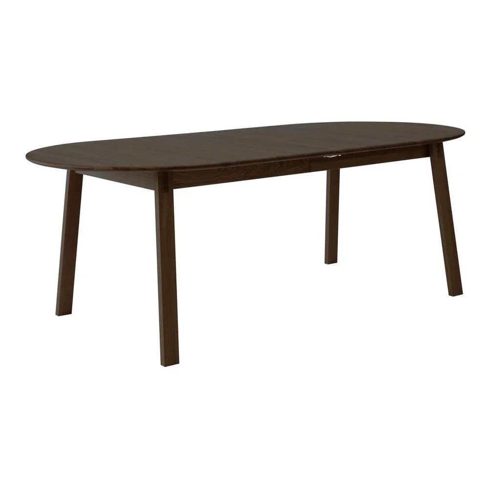 Rozkládací jídelní stůl s přídavnou deskou z dubového dřeva 100x220 cm Amalfi – Hammel Furniture v:1699862