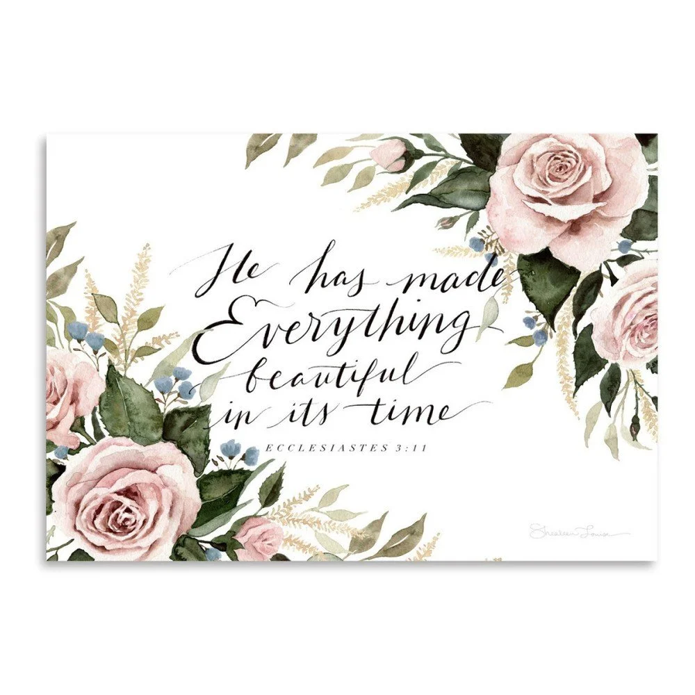 Plakát Americanflat He Has Made Everything Beautiful by Shealeen Louise, 30 x 42 cm v:1120580