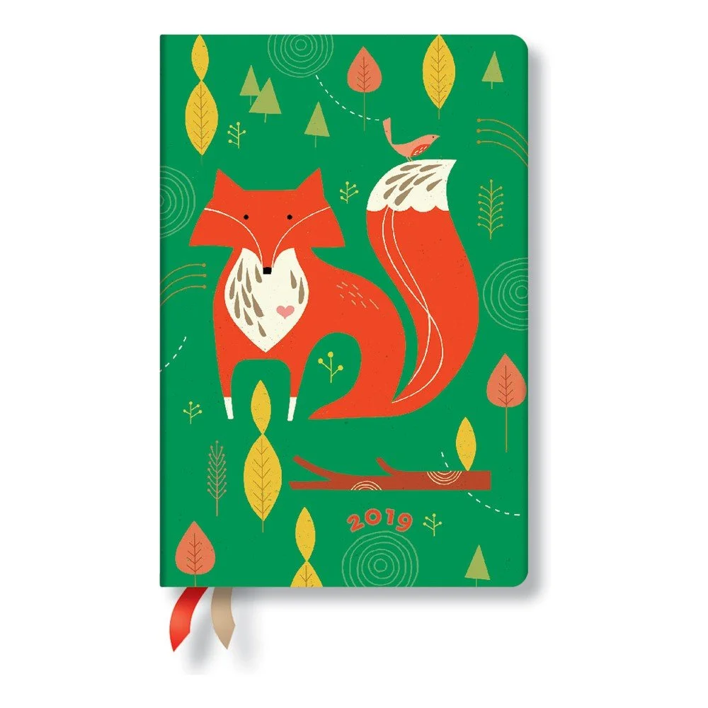 Diář na rok 2019 Paperblanks Mister Fox Horizontal, 9,5 x 14 cm v:1135988