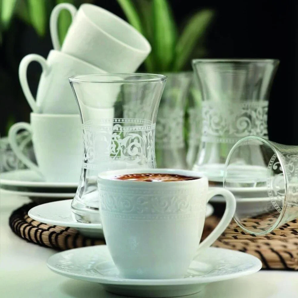 Sada 6 porcelánových šálků s podšálky Kutahya Mario v:1289046