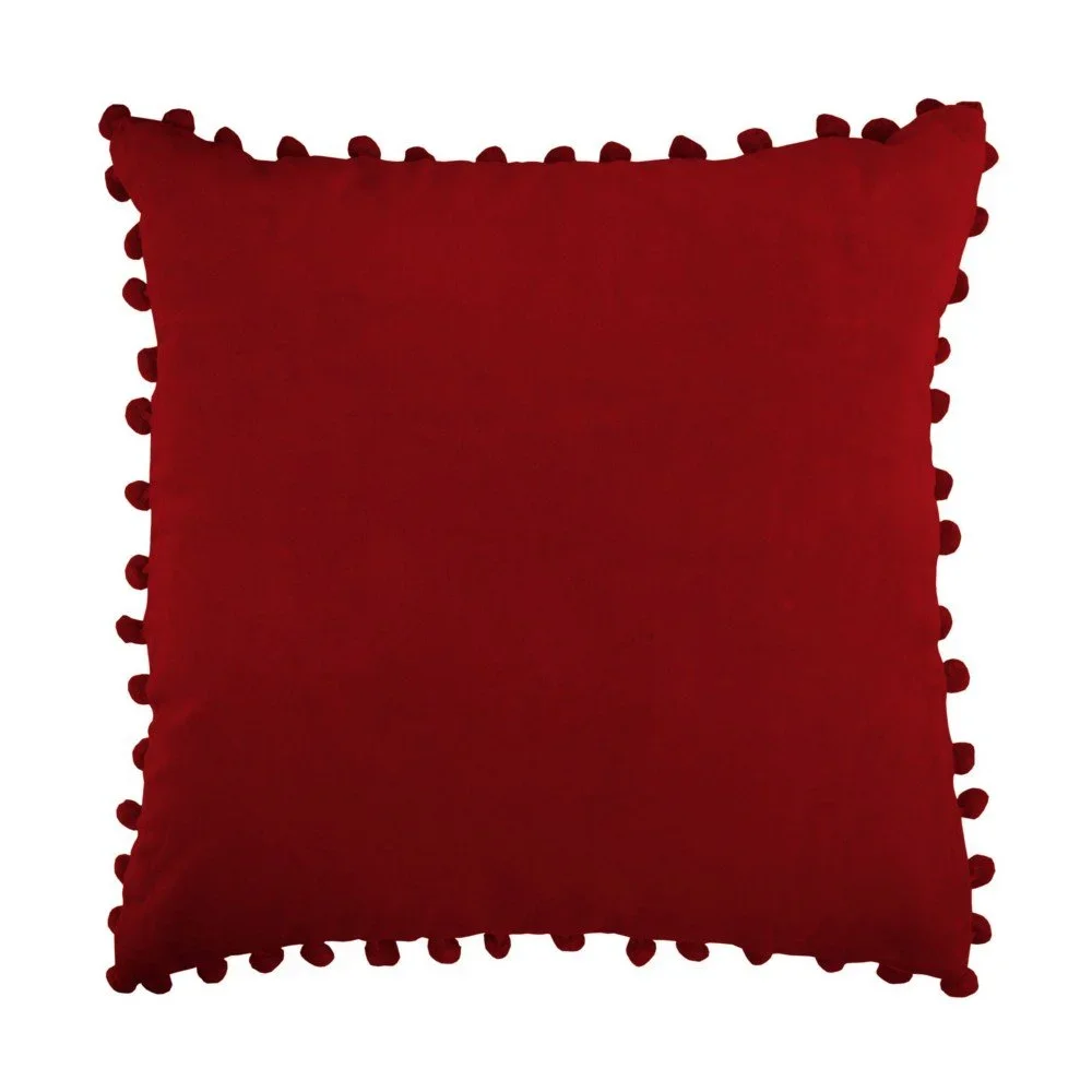 Červený polštář Ragged Rose Arabella Velvet v:813844