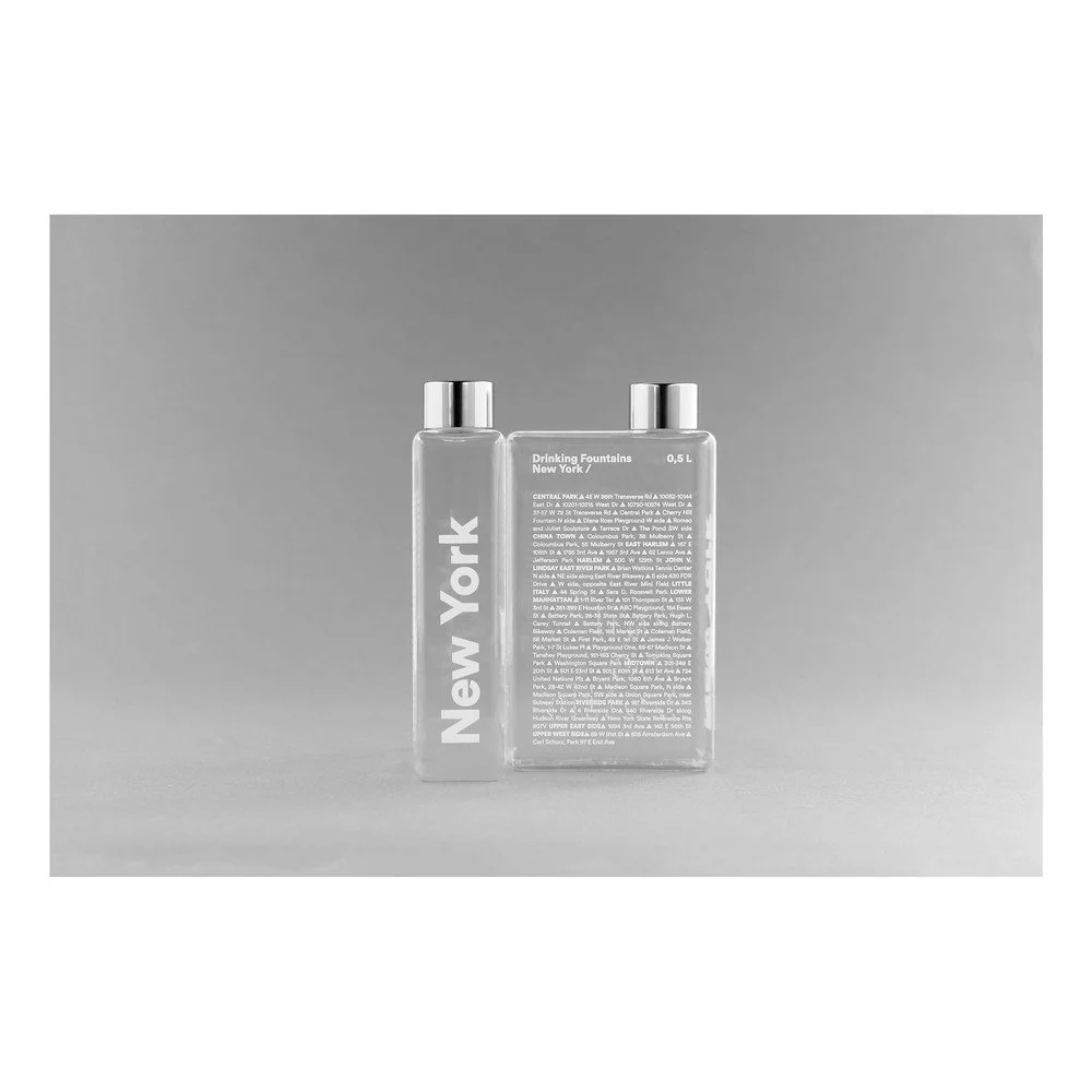 Průhledná recyklovatelná cestovní láhev Palomar Phil The Bottle New York, 500 ml v:1232862