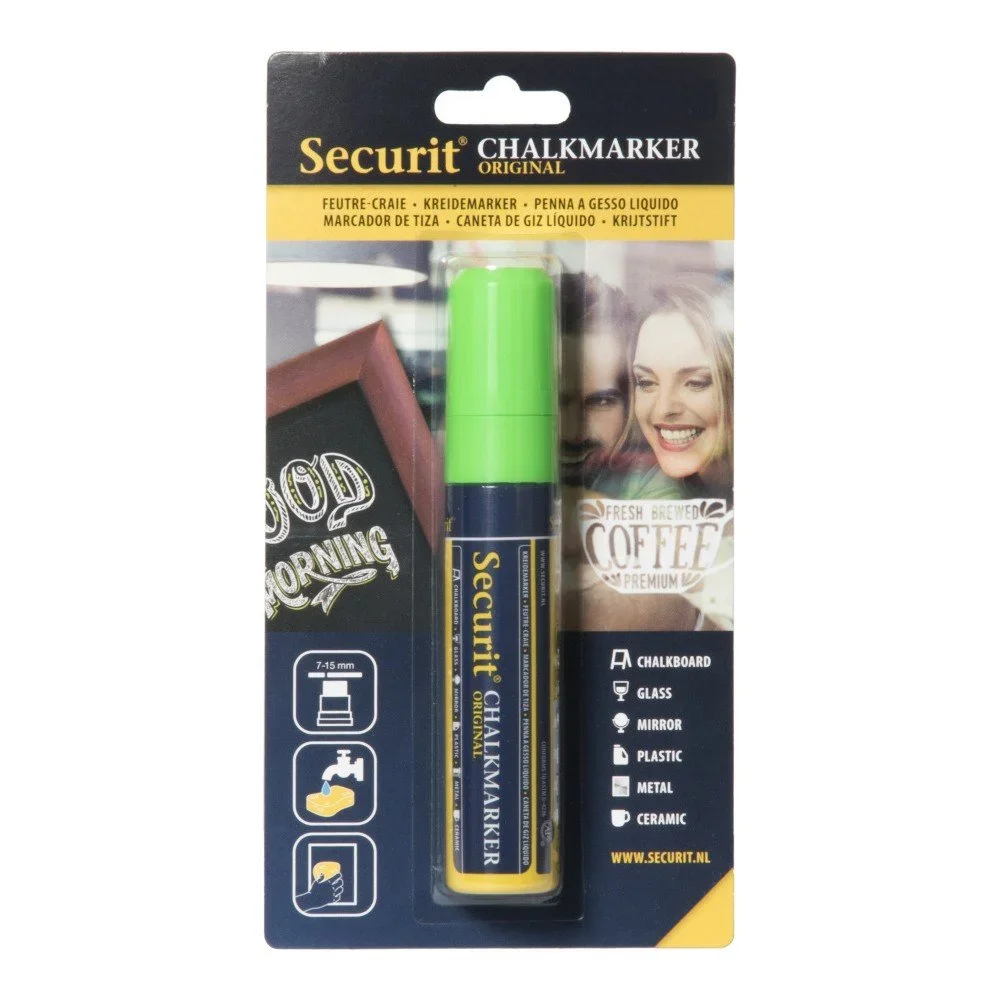 Zelený křídový popisovač na vodní bázi Securit® Liquid v:1108640