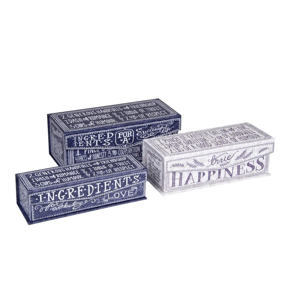 Sada 3 úložných boxů Tri-Coastal Design Ingredients v:860870